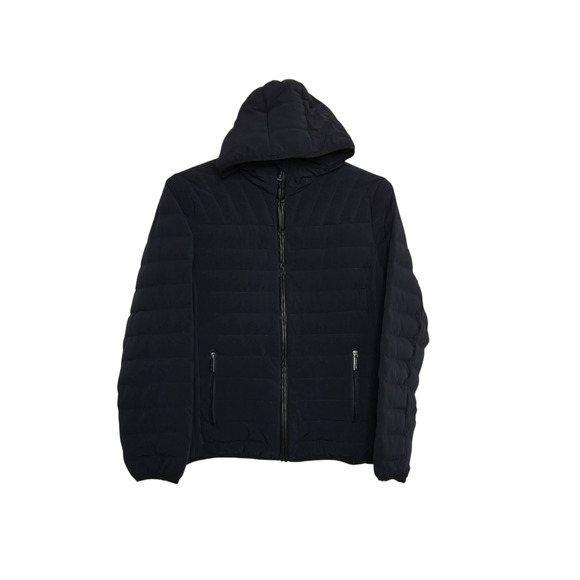 Womens  MICHAEL Michael Kors Packable Down Fill Winter Coat Size Large Navy - Picture 1 of 6